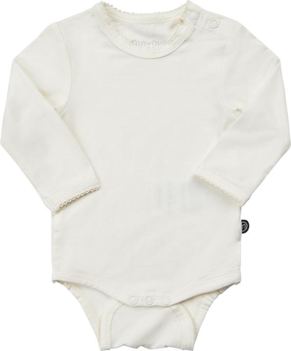Minymo Langarm-Body Bamboo Weiss Gr. 74 (74)