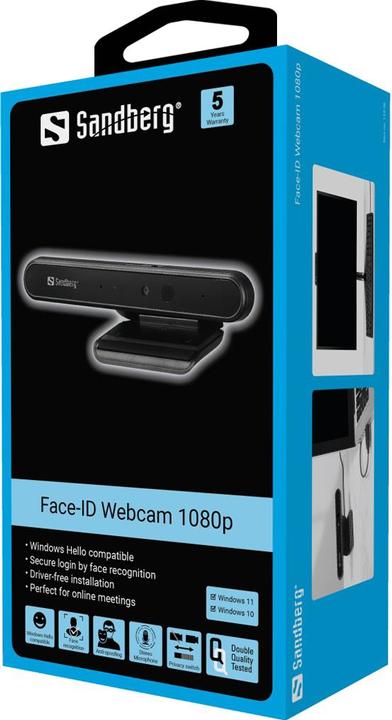 Immagine prodotto Sandberg Webcam USB Face ID 1080P 30 fps (2 Mpx)