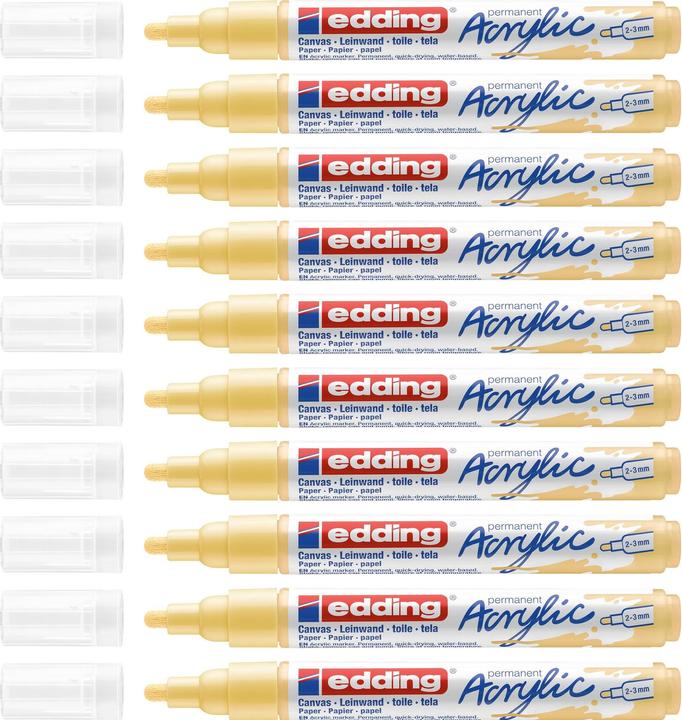 Immagine prodotto Edding Marcatore acrilico 5100 Medio (Giallo pastello, 3 mm, 1 x)