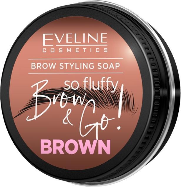 Produktbild Eveline Brow & Go! Eyebrow Styling Soap Brown 25G