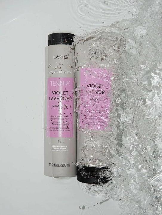 Actual product image Lakmé Lakme Teknia Refreshing Violet Lavender Shampoo 1000ml (1000 ml, Liquid shampoo)