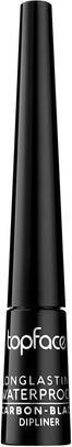 Topface Longlasting Waterproof Eyeliner Brush Carbon Black 2.5Ml (Carbon Black)