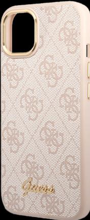 Produktbild Guess GUHCP14MHG4SHP iPhone 14 Plus 6,7" różowy/pink hard case 4G Vintage Gold Logo (Apple iPhone 14 Plus)