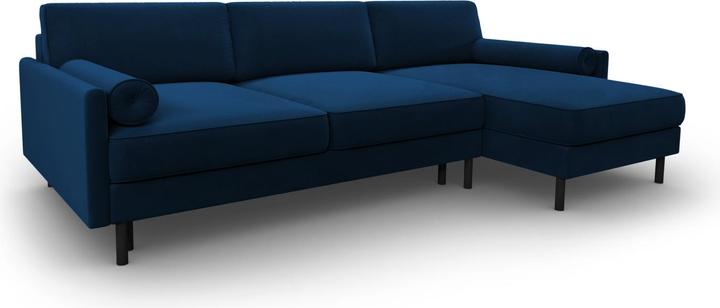 Actual product image Micadoni Velvet Right Corner Sofa With Bed Function And Box, "Scott", 5 Seats, 212x142x87Made in Europe (Corner sofa)