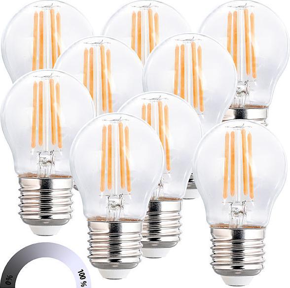 Immagine prodotto Luminea Set di 9 lampade a filamento LED (E27, 4 W, 470 lm, 9 x, F)