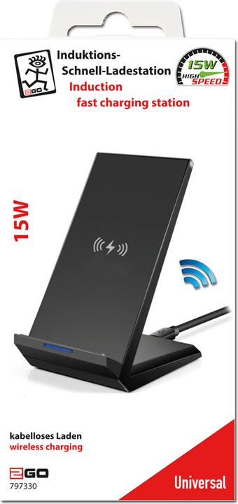 Produktbild 2GO Induktive Schnell-Ladestation FastCharging- bis zu 15 W (15 W)