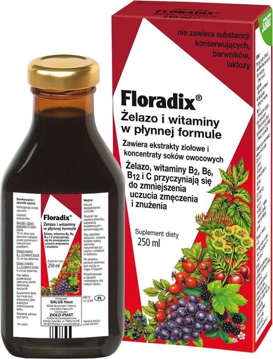 Image du produit Floradix Vitamines et Fer organique (1 pièce(s), Liquide, 614 g)