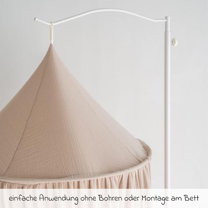 Actual product image Julius Zöllner Canopy holder Max white, with stand for canopies