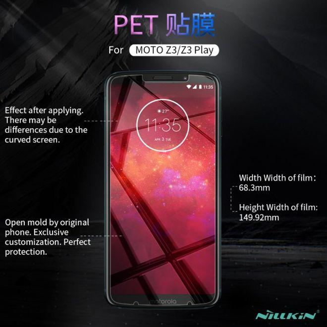 Actual product image Nillkin Matte Series Protective Film (1 Piece, Motorola Moto Z3 Play)
