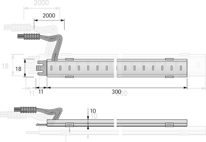 Actual product image Halemeier LED surface mounted lights SuperStripe Plus 24 V (545.60 lm)