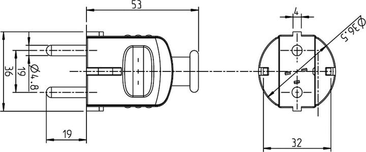 Produktbild Bachmann 9.470 Typ Elektrischer Netzstecker (CEE 7/7)