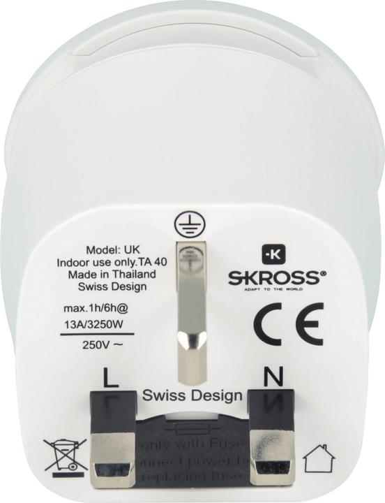 Actual product image Skross World to UK
