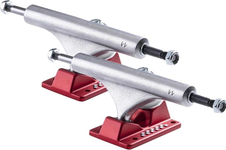 Silver/red