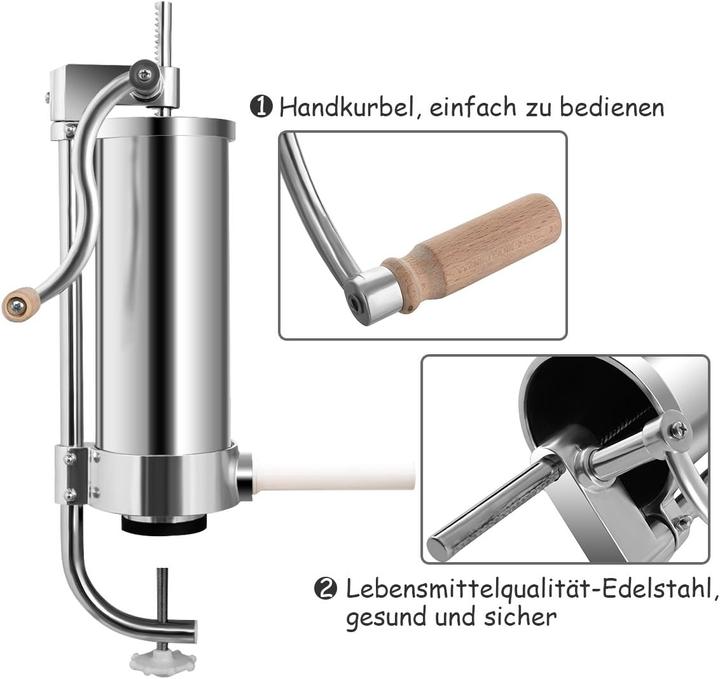 Actual product image Costway 3,6L - 4 filling tubes