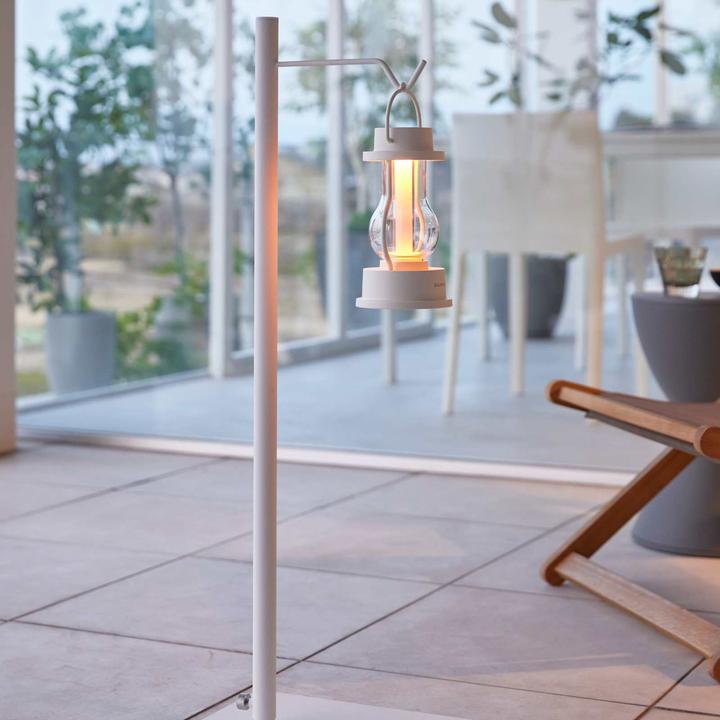 Actual product image Yamazaki TOWER height-adjustable lantern stand