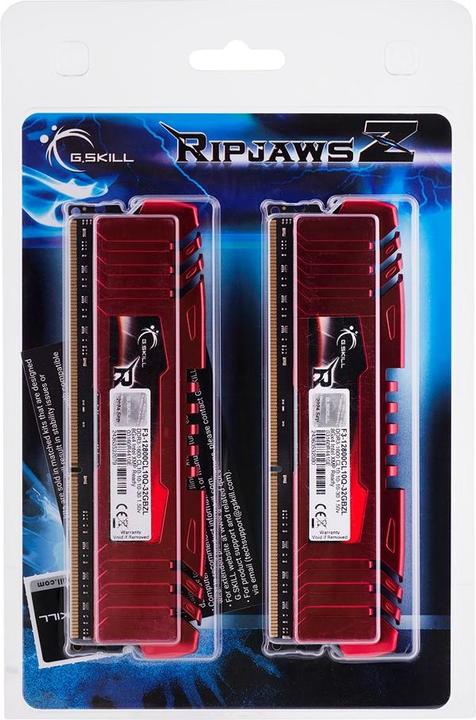 Produktbild G.Skill DDR3-1600 CL10 RipjawsZ memory module GB (4 x 8GB, 1600 MHz, DDR3-RAM, DIMM)