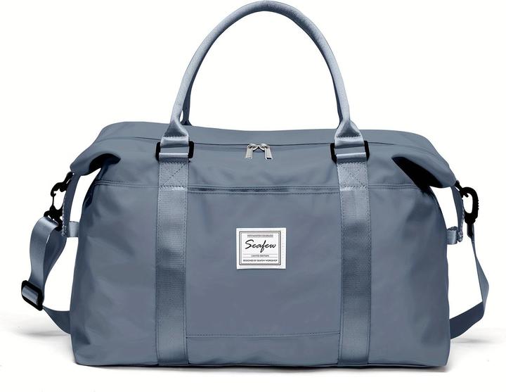 Actual product image Only-Bags.Store Large Capacity Travel Overnight Bag, Solid Colour Versatile Duffle Bag, Lightweight Business Trip