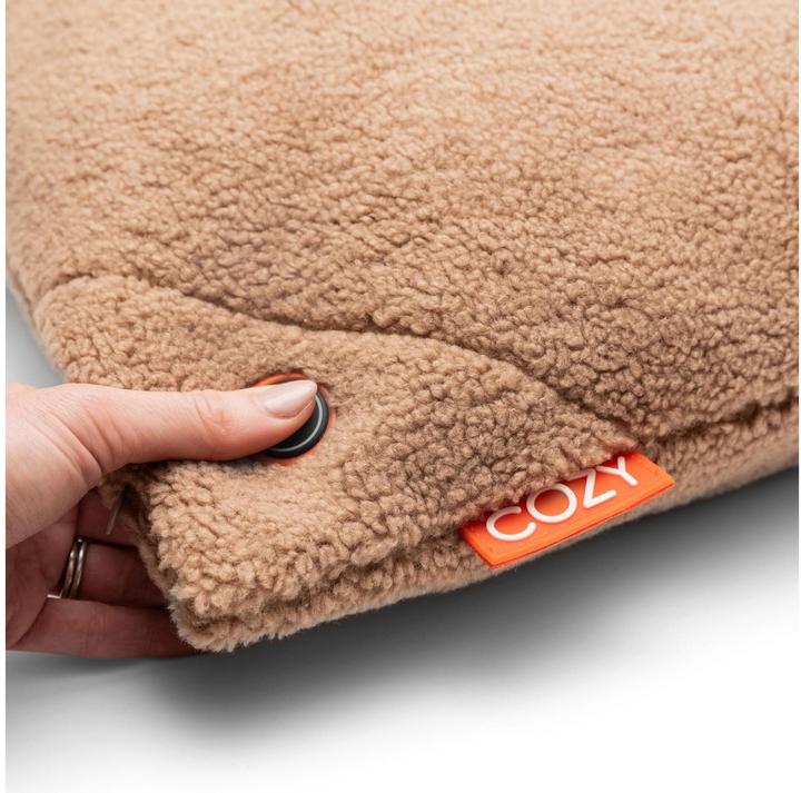 Actual product image Bodi-Tek Heating pad Cozy Una Wooly battery-operated, Choco (45 x 45 cm)