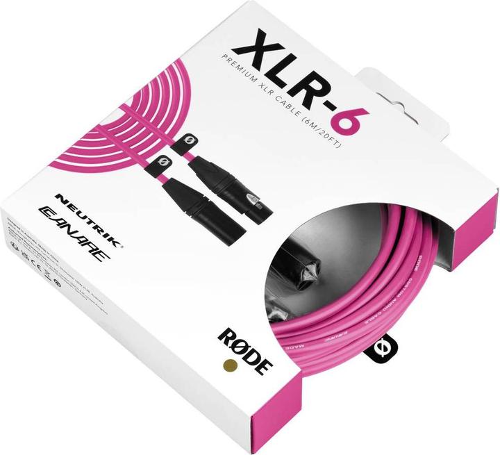 Actual product image RØDE XLR-6 Pink (6 m, XLR)