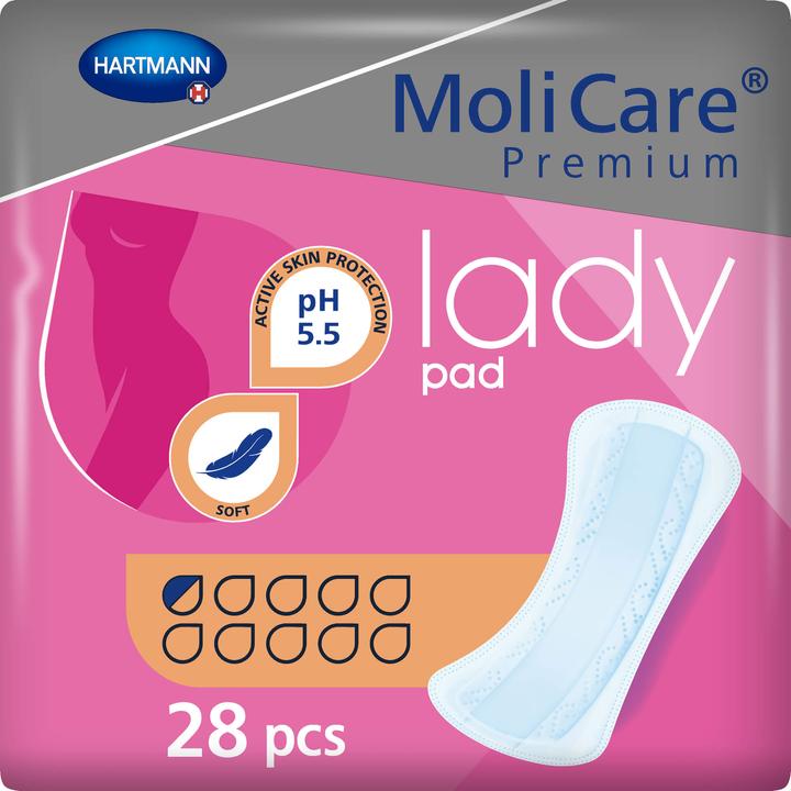 Actual product image MoliCare Lady Pad 0.5 incontinence pad (28 x)