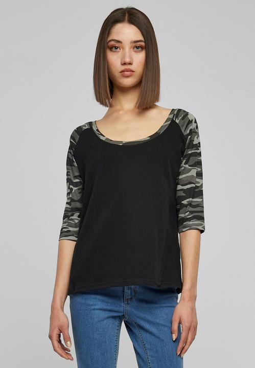 Immagine prodotto Urban Classics Tee Raglan 3/4 da donna a contrasto (XS)