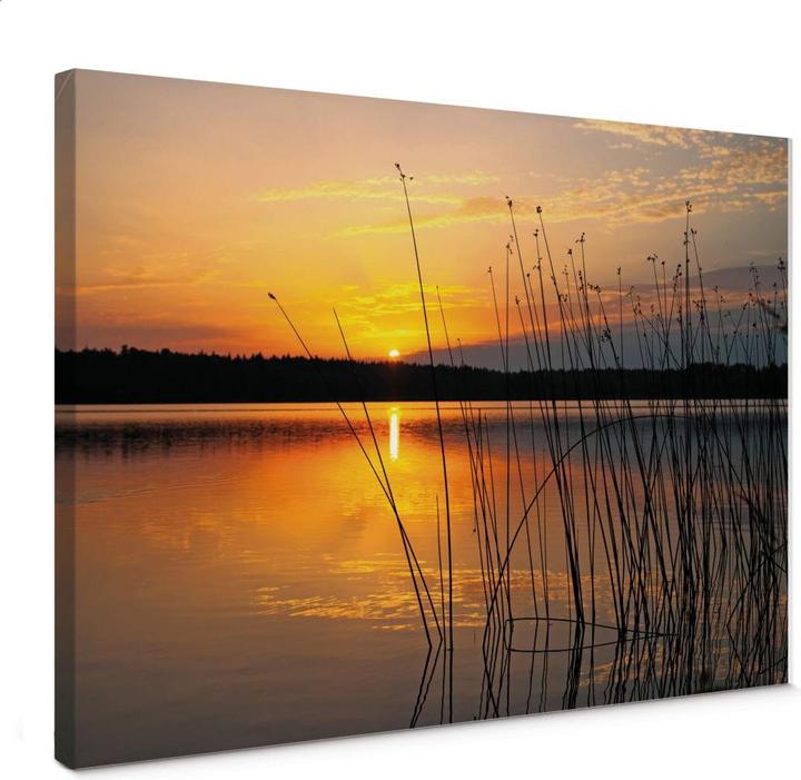 Image du produit Trenddeko Coucher de soleil au lac (200 x 130 cm)