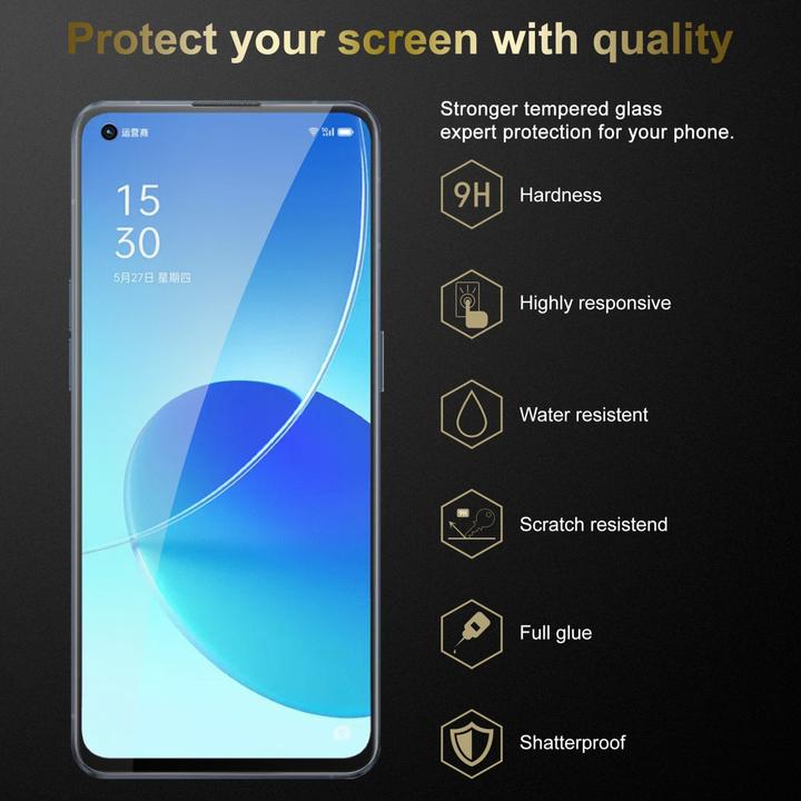 Image du produit Cadorabo Verre de protection d'écran (3 pièce(s), Oppo Reno 6 5G)