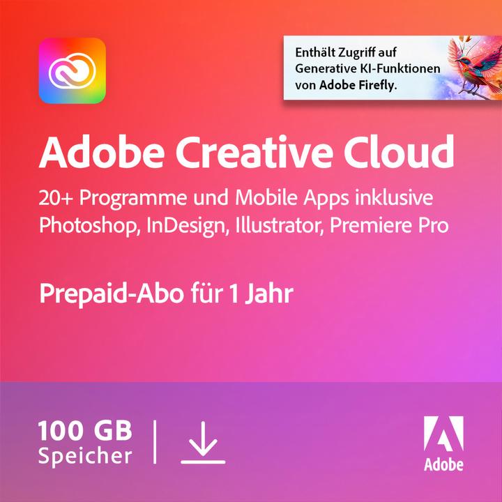 Adobe Creative Cloud Individual (1 User, 1 Geräte/User, 12 Monate)