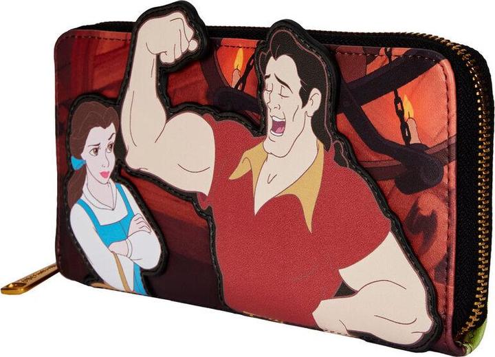 Actual product image Loungefly Disney Beauty and the Beast Villains Gaston Scene wallet