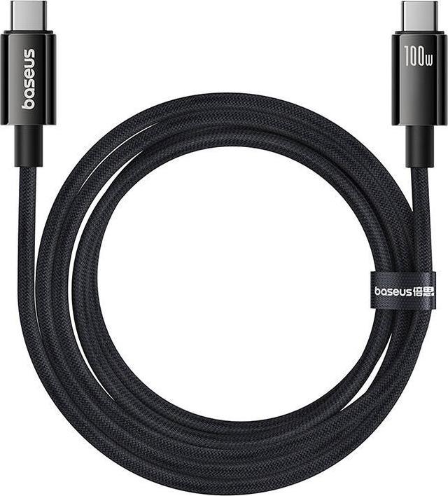 Produktbild Baseus Tungsten Gold USB-C 3.2 / USB-C 3.2 cable 100W 4K 60Hz 1.5m - black (1.50 m, USB 3.2, 100 W)