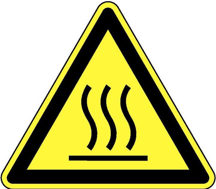 Actual product image BRW Warning sign Hot surface - 20 cm