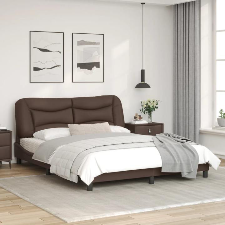 Produktbild VidaXL Bettgestell mit LED Kunstleder (160 x 200 cm)