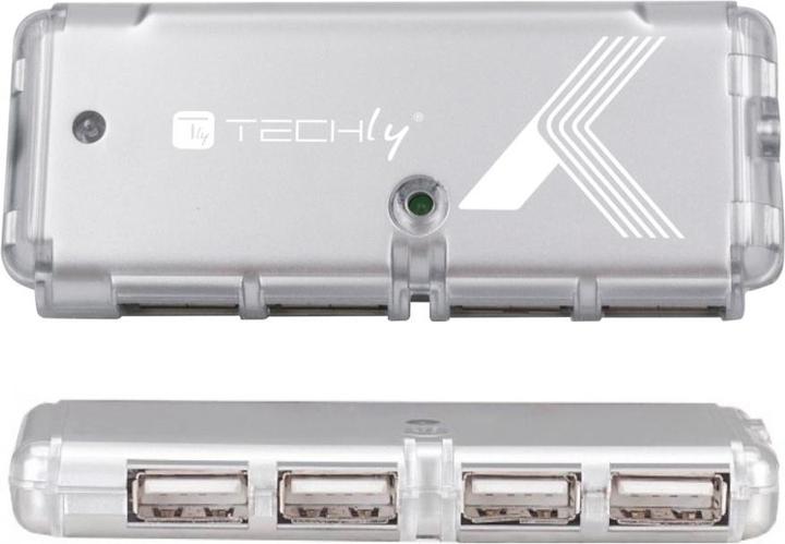 Produktbild Techly USB 2.0 Mini Hub, 4-Port (USB-A, 4 Ports)