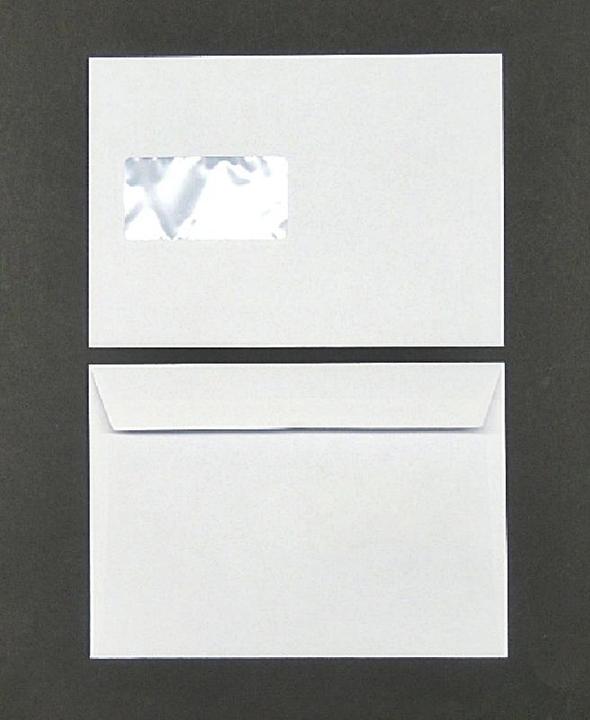 Produktbild Blanke Briefumschläge PlanoJet C5 100g/qm haftklebend Fenster VE=500 Stück hochweiss (C5, 500 x)