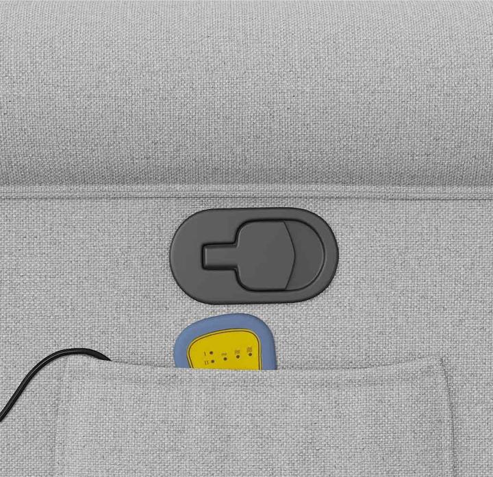 Immagine prodotto VidaXL Poltrona massaggiante in tessuto cloud grey poltrona TV massaggiante