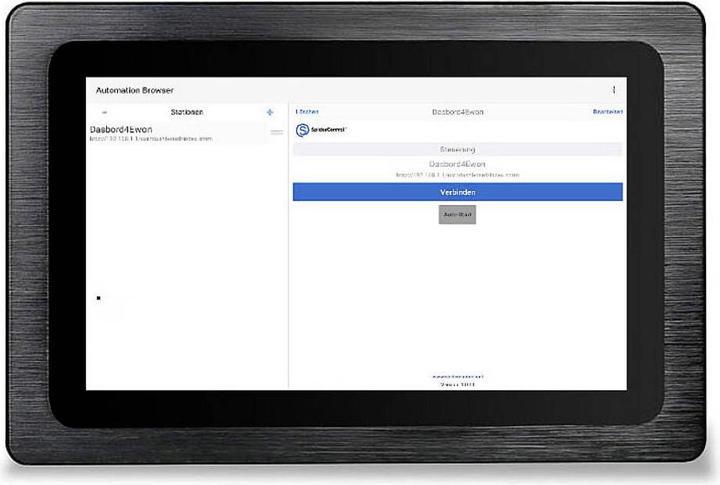 Wachendorff JWS101-A210-3288432KY-A 10.1" Web Panel, Autom. browser Web Panel (Shield)