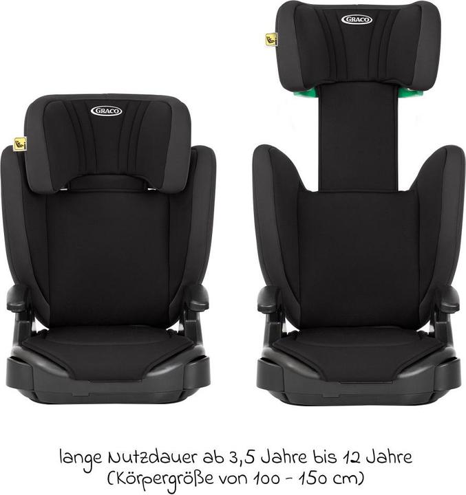Productafbeelding Graco Junior Maxi™ R44 Kinderzitje (4-12 jaar) - Kleur: IJzer (Kinderzitje, ECE R129/i-Size standaard)