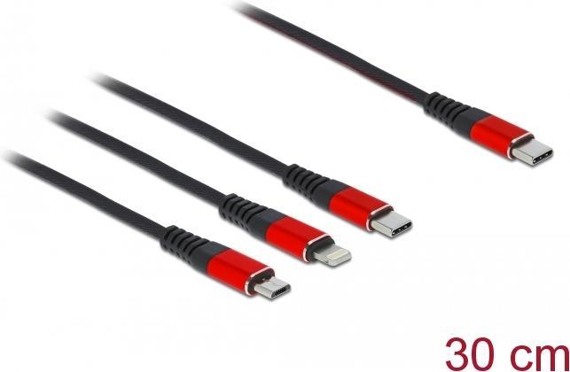 Delock 3in1 (0.30 m, USB 2.0, 5 W)