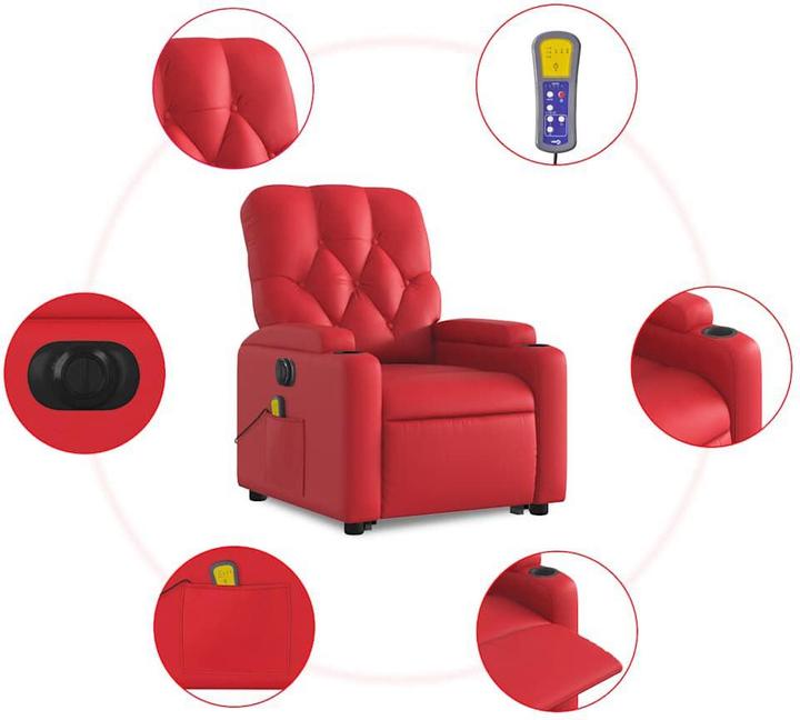 Immagine prodotto VidaXL Poltrona massaggiante con ausilio elettrico in similpelle
