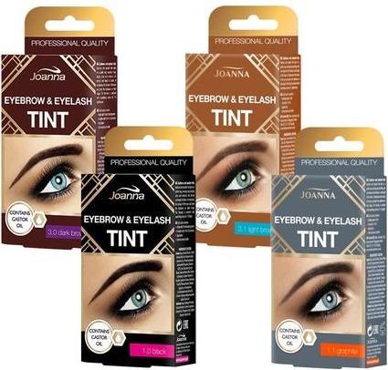 Actual product image Joanna Henna For Eyebrows And Eyelashes Cream 3.0 Dark Brown 15Ml (Eye Care Cream, 15 ml)