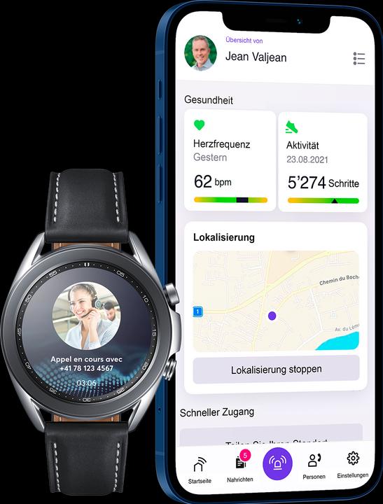 Actual product image DomoHealth DOMO Go Emergency Call Device (41 mm)