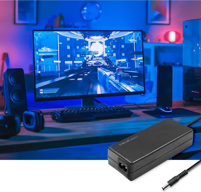 Actual product image Qoltec 40W power supply unit | 12V | 3.33a | 5.5*2.1 | + power cable (40 W)