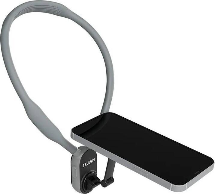 Actual product image Telesin magnetic neck mount for mobilephone-Max Version(grey)-