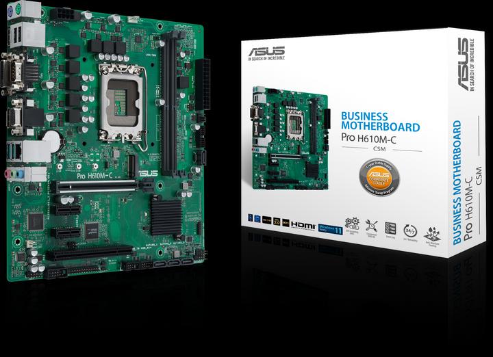 Produktbild ASUS Pro H610M-C-CSM (LGA 1700, Intel H610, mATX)