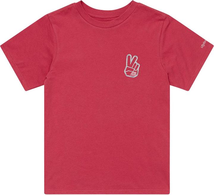 Troy Lee Designs Womens T-Shirt, Peace Out, fuchsia, XL (XL)
