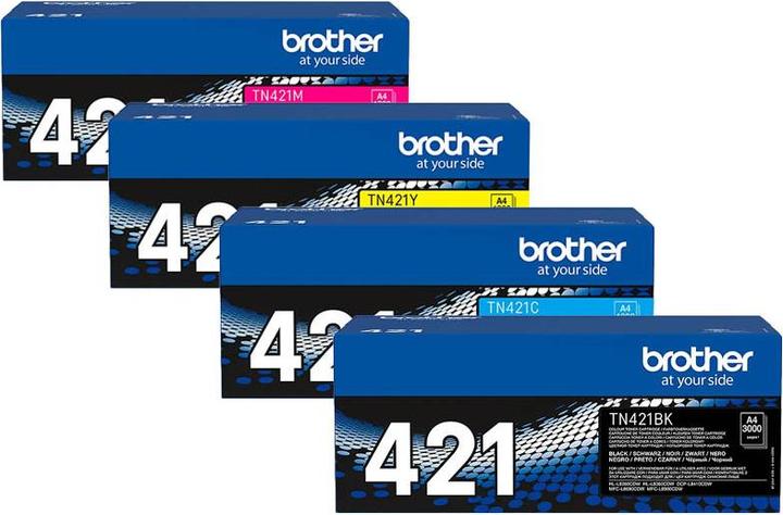 Produktbild Brother Original TN-421 SET Set mit allen vier Farben Kopie (M, Y, BK, C)