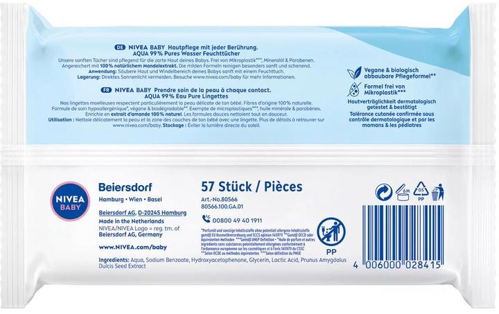 Produktbild NIVEA AQUA Feuchttücher (57 Stück)