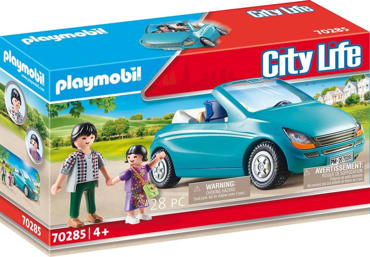 Produktbild Playmobil Papa und Kind mit Cabrio (70285, Playmobil City Life)