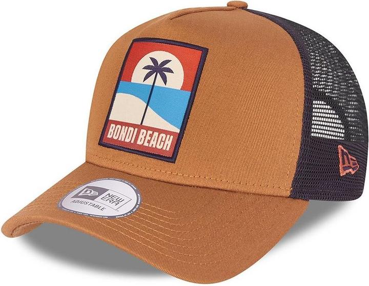 Actual product image New Era A-Frame Mesh Trucker Cap - Bondi Beach Toffee (One size)