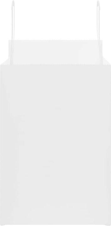 Produktbild VidaXL Kraftpapiertüten 50 Stk. mit Henkel Weiss 32x17x25 cm Papiertüte (Geschenkbox, 50 x)